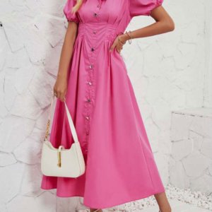 ELY A-line Short Sleeve Dress
